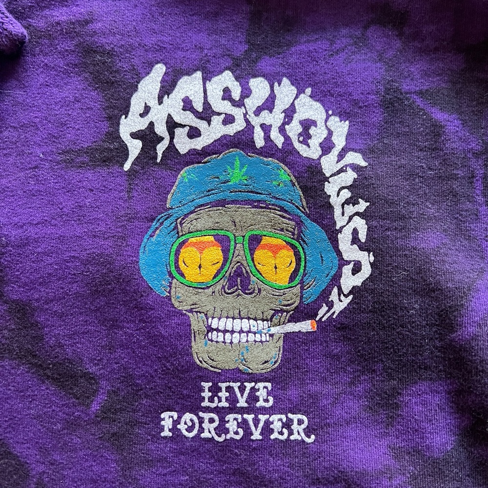 Assholes Live Forever “ALF and Loathing” Moonlight Tie Dye Hoodie